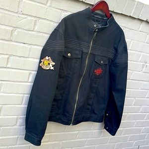 Vintage Harley Davidson Denim Riding Jacket (Men’s L)